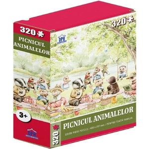 Puzzle 320 piese. Picnicul animalelor imagine