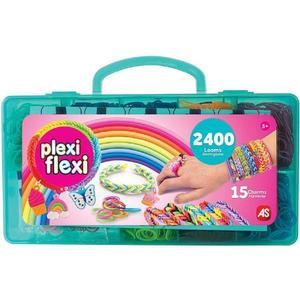 Joc creativ: Trusa cu 2400 elastice din cauciuc. Verde imagine