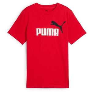 Tricou copii Puma Ess 2 Color No.1 Logo Tee B 68577811, 176, Rosu imagine