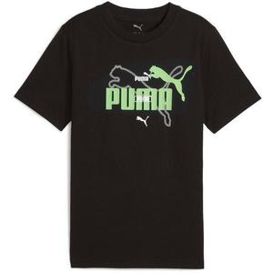 Tricou copii Puma Ess Logo Lab Summer Tee B 68579501, 152, Negru imagine