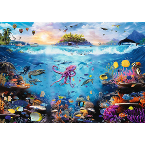 Puzzle Prime 13500 piese - Dive into Underwater Paradise | Trefl imagine