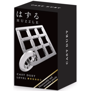Puzzle mecanic - Mini Huzzle Duet - Silver | Hanayama imagine