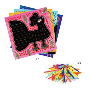 Kit creativ - Tablouri cu sarma plusata super soft | Djeco imagine