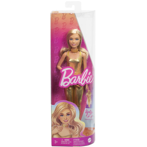 Papusa - Barbie Fashionista - Salopeta aurie | Mattel imagine