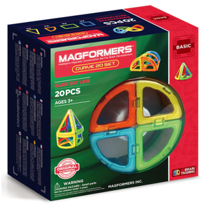 Set de constructie magnetic - Curve, 20 piese | Magformers imagine