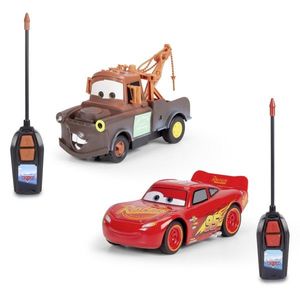 Set 2 masinute cu telecomanda - RC Twin Pack - Disney Cars: Lightning McQueen + Mater | Jada Toys imagine