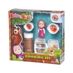 Set de joaca cu figurina, bucatarie si accesorii Masha si Ursul imagine