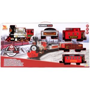 Locomotiva cu 4 vagoane si sina, Suncon, 35 piese imagine