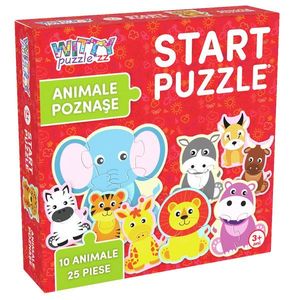 Puzzle Witty Puzzlezz, Animalute poznase, 25 piese imagine