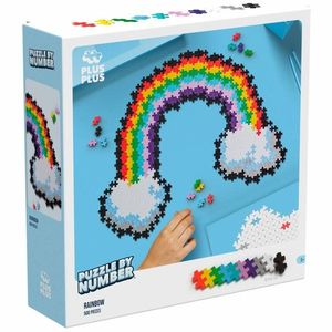 Puzzle pe numere, Plus-Plus, 500 piese, Curcubeu imagine