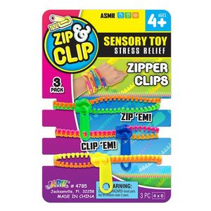 Set 3 bratari cu fermoar, Jaru, Zip & Clip imagine