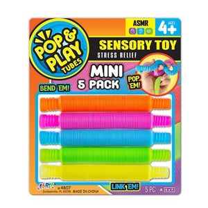 Set 5 mini tuburi flexibile, Jaru, Pop & Play imagine