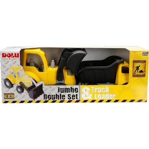 Set camion si excavator, Dolu, Jumbo Double Set imagine