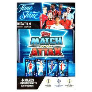 Cutie metalica cu 48 carti, Topps, UEFA Match Attax 2024-2025 imagine