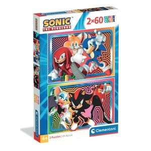 Puzzle Clementoni, Sonic the Hedgehog, 2 x 60 piese imagine