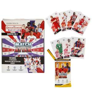 Set cartonase in cutie metalica Topps, UEFA Match Attax 2024-2025, Magicians imagine