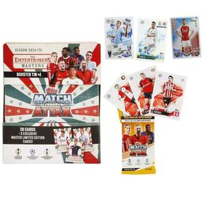 Set cartonase in cutie metalica Topps, UEFA Match Attax 2024-2025, Masters imagine