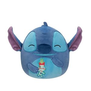 Jucarie de plus, Squishmallows, Disney Stitch cu Scrump, 25 cm imagine