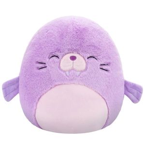 Jucarie de plus, Squishmallows, Fuzzamallows, Foca Winnie, 30 cm imagine
