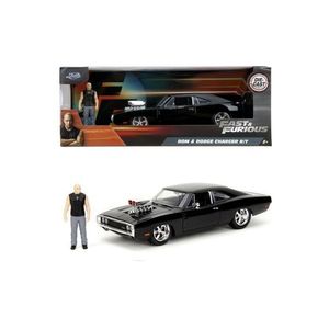 Set masinuta si figurina - Fast And Furious - Dom & Dodge Charger 1970 | Jada Toys imagine
