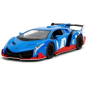 Set masinuta metalica Lamborghini Veneno + figurina Sonic | Jada Toys imagine