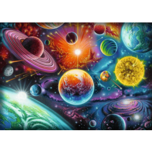 Puzzle 1000 piese - Aventura spatiala | Trefl imagine
