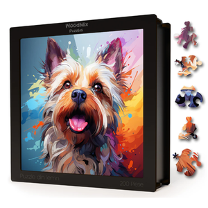 Puzzle din lemn - Caini - Cairn Terrier 3 | Woodmix Puzzles imagine