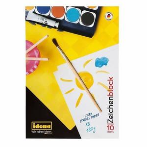 Idena Bloc desen A3, 120 g, 10 file imagine