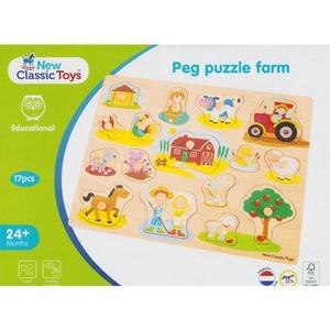 Puzzle lemn. Ferma imagine