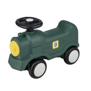 Tren balansoar 2 in 1, maxim 25 kg, volan, unghi balans 40 grade, inaltime 50 cm, verde imagine