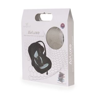 Protectie antitranspiratie Cangaroo AirLuxe Grey pentru scaun auto copii grupa 40-87 cm, material 3D special, reduce transpiratia imagine