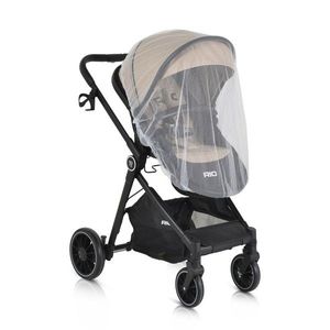 Carucior transformabil 2in1 Moni Rio Khaki pana la 22 kg, Cadru din aluminiu, Spatar reglabil, Scaun reversibil, Roti din spuma EVA pivotante cu amortizor si rulment, Baldachin, cu Husa picioare, Geanta, Plasa insecte, Suport pahar imagine