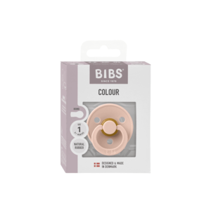 Suzeta Bibs Colour Latex tetina rotunda 0+ luni Blush imagine