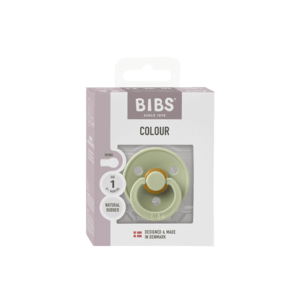 Suzeta Bibs Colour Latex tetina rotunda 0+ luni Sage imagine