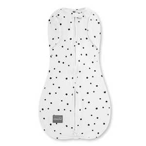 Saculet Swaddle pentru infasat + caciulita Second Step Dots 0.2 Tog Sleepee imagine