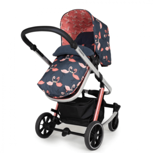 Carucior 3 in 1 pentru copii Cosatto Giggle Trail Pretty Flamingo, geanta de infasat, saculet pentru picioare, husa ploaie imagine