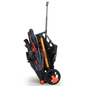 Carucior pentru copii Cosatto Woosh 3 Charcoal Mister Fox BB cu suspensii, cadru din aluminiu, sistem troller, suport pahar, greutate admisa 25 kg imagine