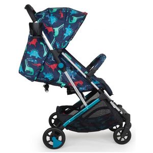 Carucior pentru copii Cosatto Woosh 3 D is for Dino BB cu suspensii, cadru din aluminiu, sistem troller, suport pahar, greutate admisa 25 kg imagine