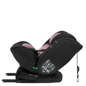 Scaun auto, Lionelo, Bastiaan i-Size, 4 in 1, Protectie laterala, Spatar inclinabil in 4 pozitii, Tetiera reglabila in 7 pozitii, Rotire 360 grade, Top Tether, 0-36 Kg, 40-150 cm, Isofix, Conform ECE R12903, Roz deschis imagine