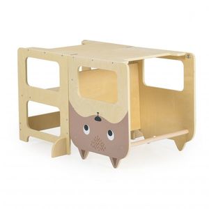 Scaun de masa multifunctional din lemn imagine