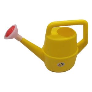 Stropitoare de jucarie pentru copii Huby Toys Yellow cu maner si capat cu floricica, dimensiune 25 x 9.5 x 17 cm imagine