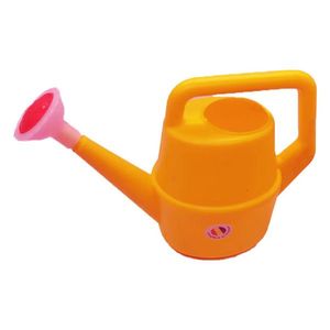 Stropitoare de jucarie pentru copii Huby Toys Orange cu maner si capat cu floricica, dimensiune 25 x 9.5 x 17 cm imagine