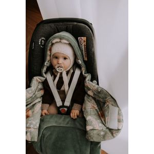 Paturica universala pentru scoica auto bumbaccatifea Boho Green Sleepee 3 tog imagine