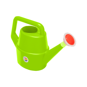 Stropitoare de jucarie pentru copii Huby Toys Green cu maner si capat cu floricica, dimensiune 25 x 9.5 x 17 cm imagine