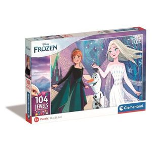 Puzzle Clementoni Disney Frozen Jewels, 104 piese imagine