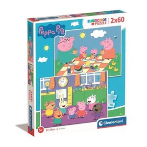 Puzzle Clementoni Peppa Pig, 2 x 60 piese imagine