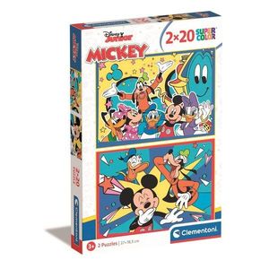 Puzzle Clementoni Disney Mickey Mouse, 2 x 20 piese imagine