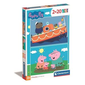 Puzzle Clementoni Peppa Pig, 2 x 20 piese imagine