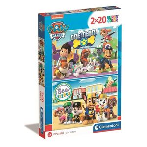 Puzzle Clementoni Paw Patrol, 2 x 20 piese imagine
