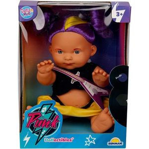 Papusa Bebelus, Dollz n More, Punk Nil, 23 cm, Mov imagine